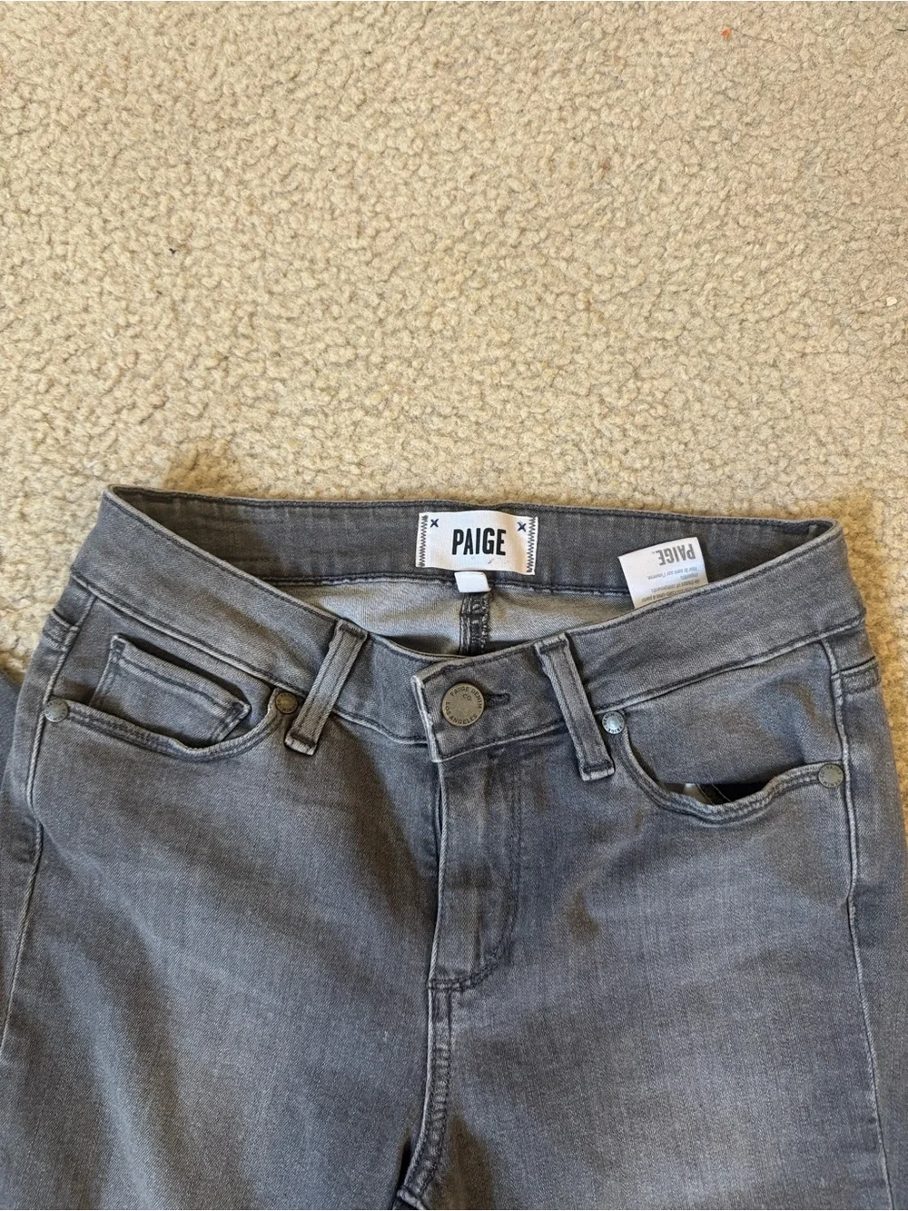 PAIGE Men’s Skinny Jeans in Grey Wash